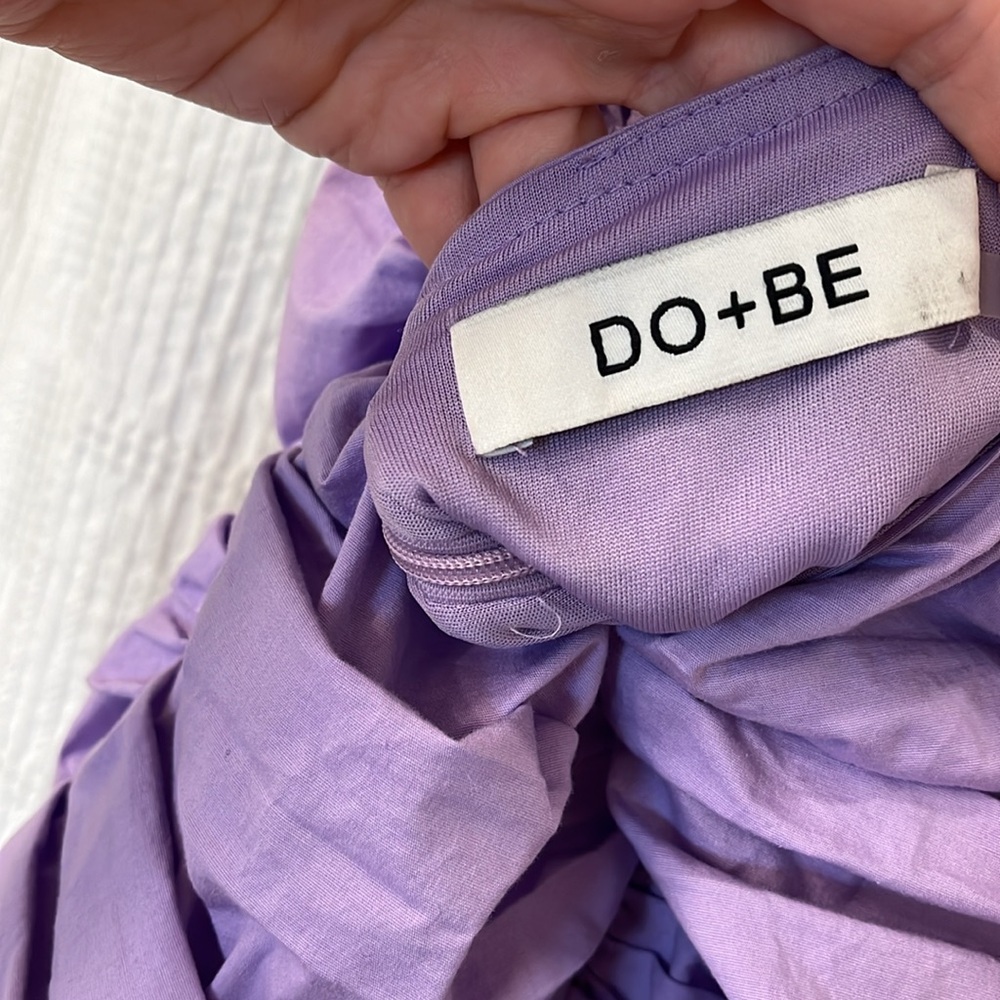 DO+BE purple scrunch mini dress - Picture 2 of 2